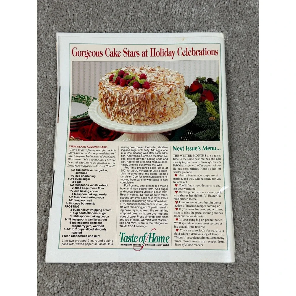 Taste of Home Magazine Lot 3 Issues 2000 2004 Holiday Fall Recipes Vintage
